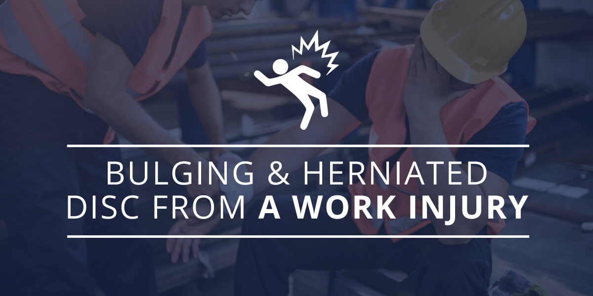 Do Work Injuries Cause Bulging Discs and Herniated Discs?